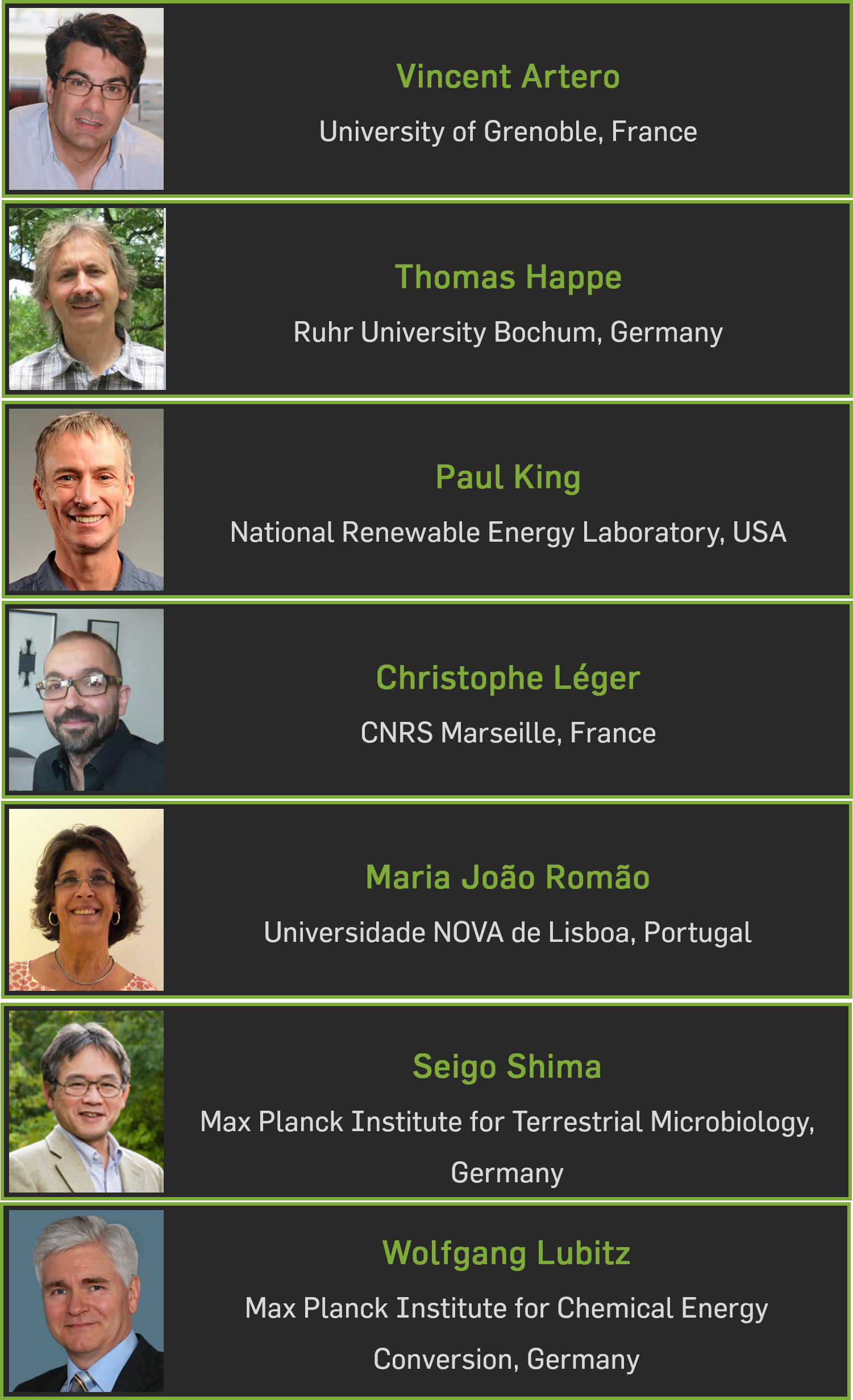 Invited speakers