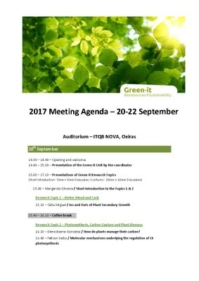 Green it 2017 MeetingProgram Page 1