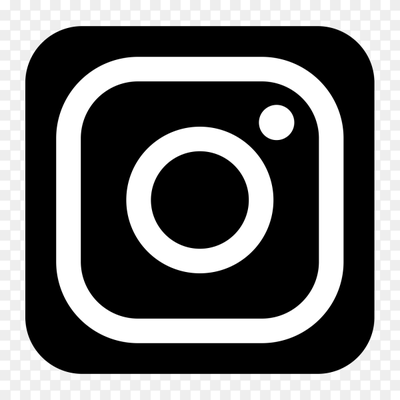 Black icon Instagram logo transparent PNG