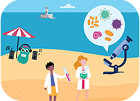 Oeiras assinala o Dia do Microrganismo com os pés na areia